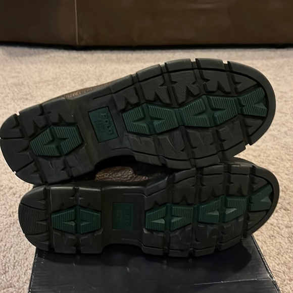 Polo Ralph Lauren Burson leather boots new tan briarwood Men’s Sizes - Picture 9 of 10